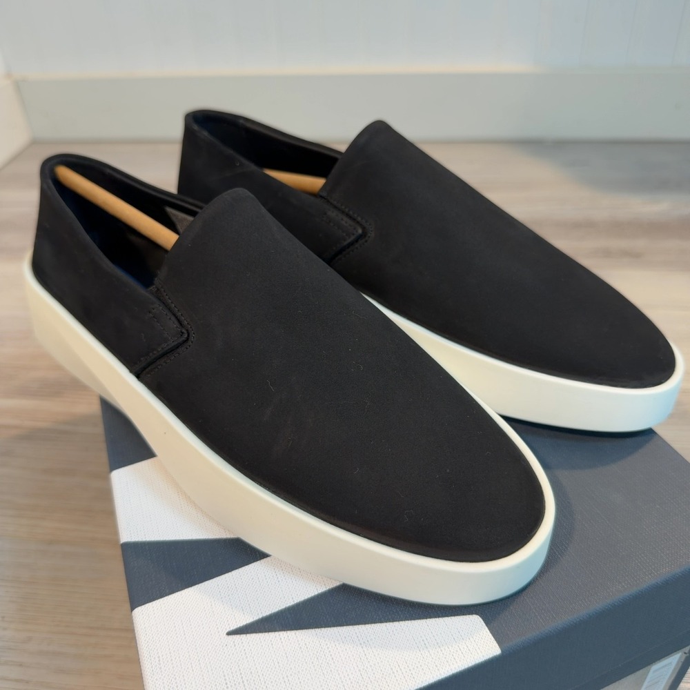 Wolf & Shepherd Cruise Slip On Mens 6.5 Womens Sz 8 Black/White Casual